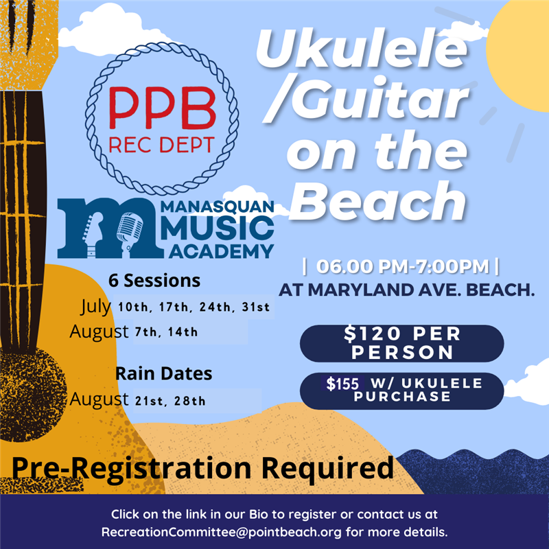 Ukulele/Guitar on the Beach